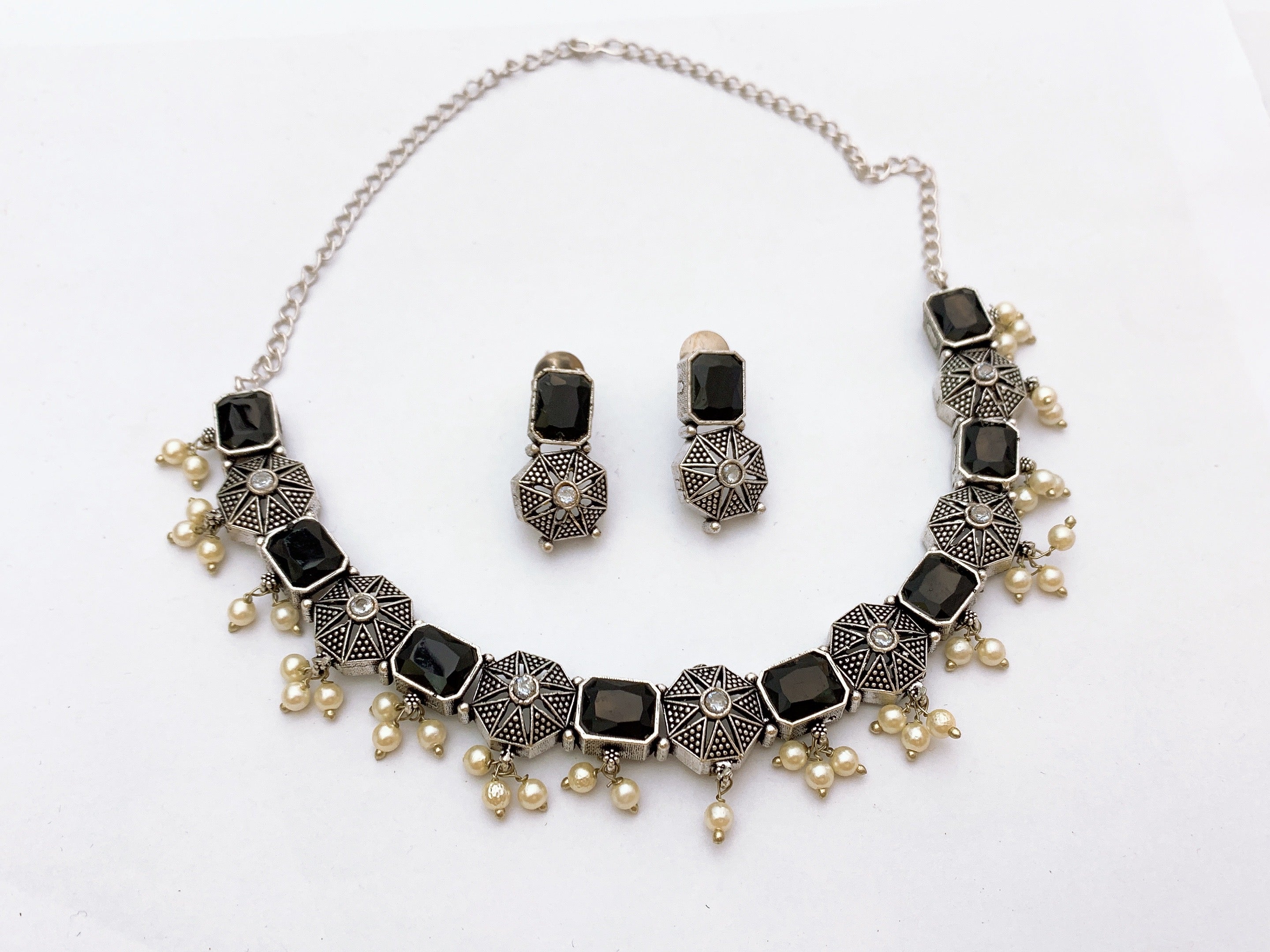 Oxidise necklace set