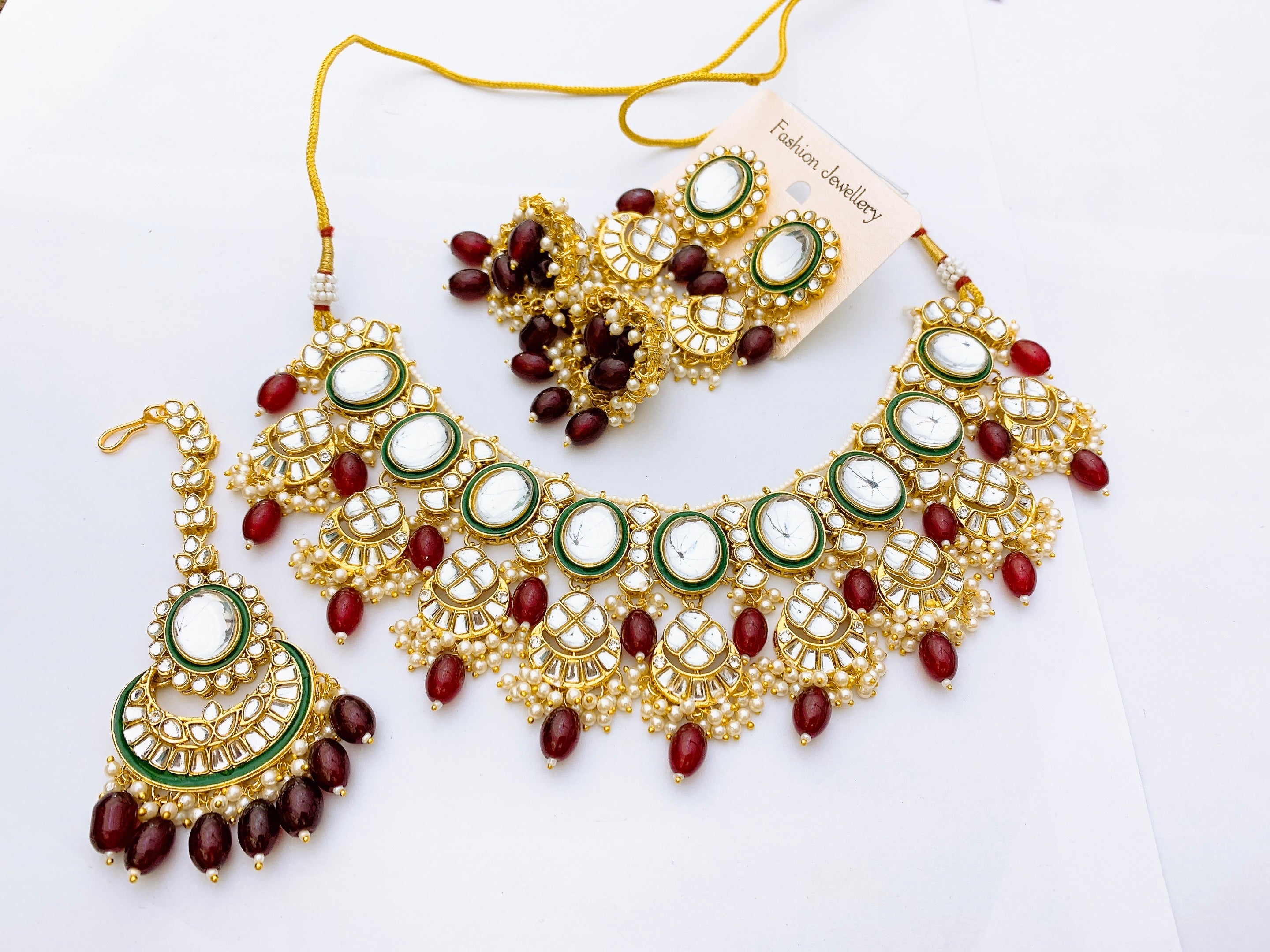 Kundan necklace set