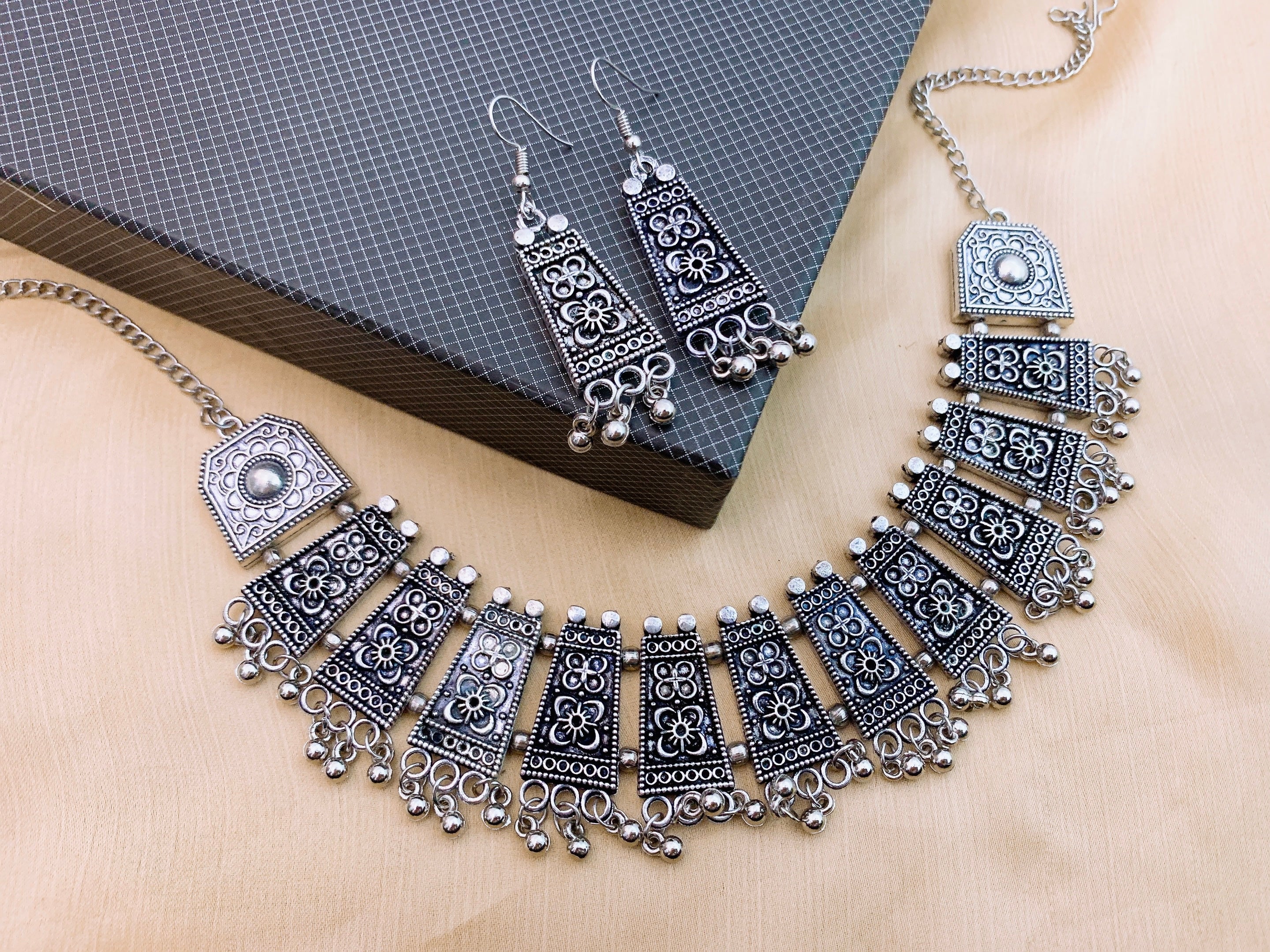 Oxidise necklace set