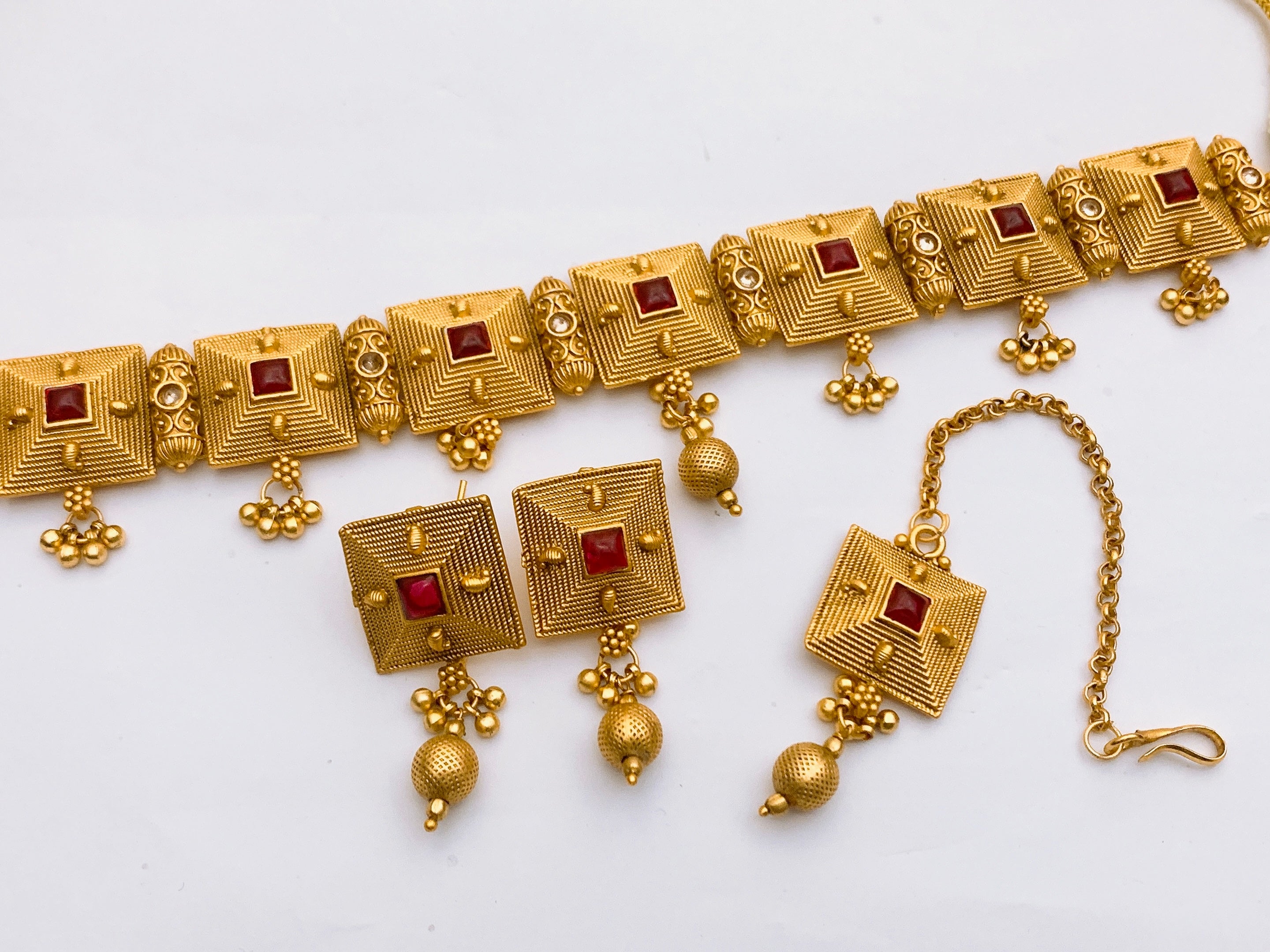 Rajwari choker set