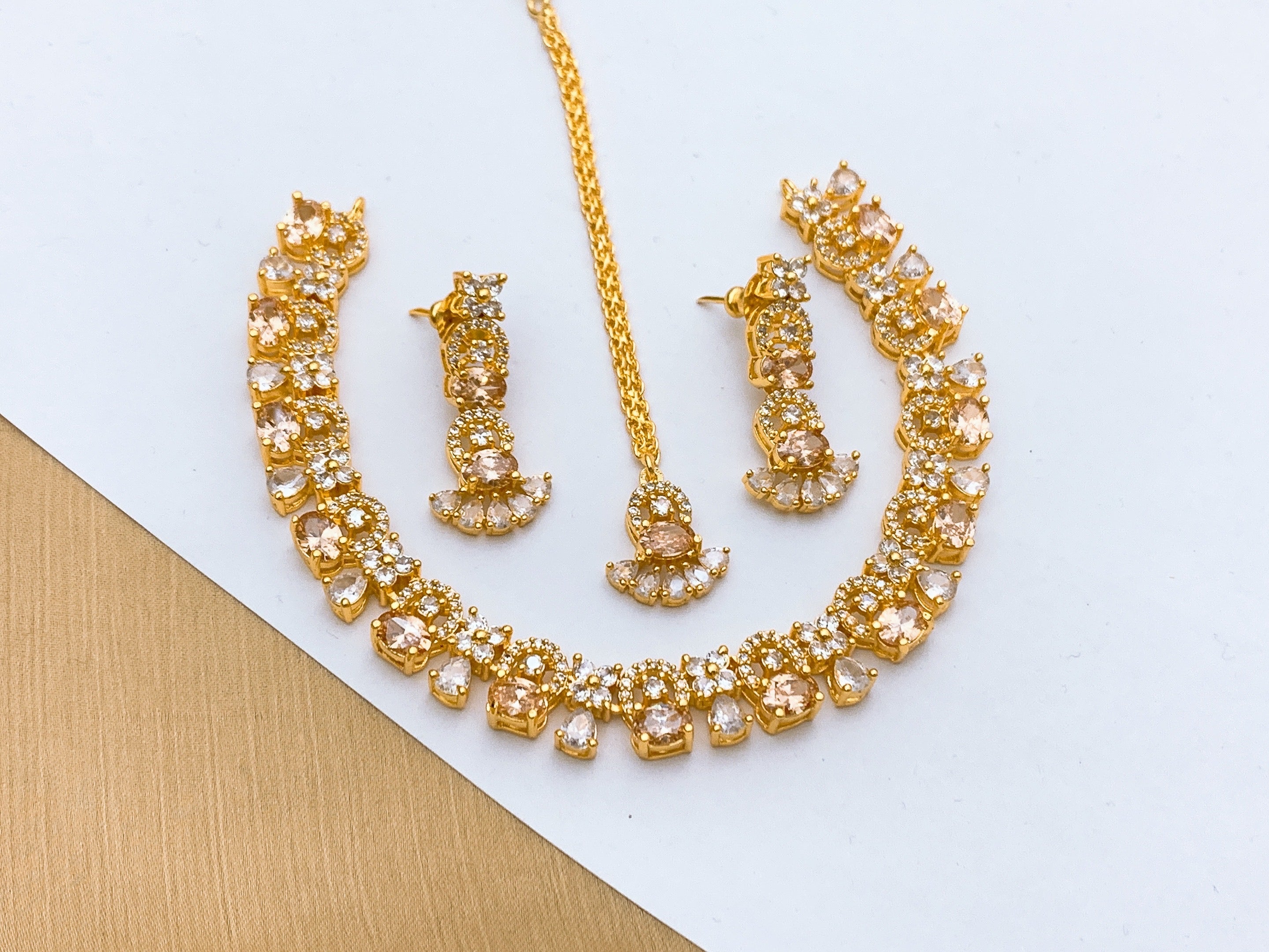 One carat necklace set