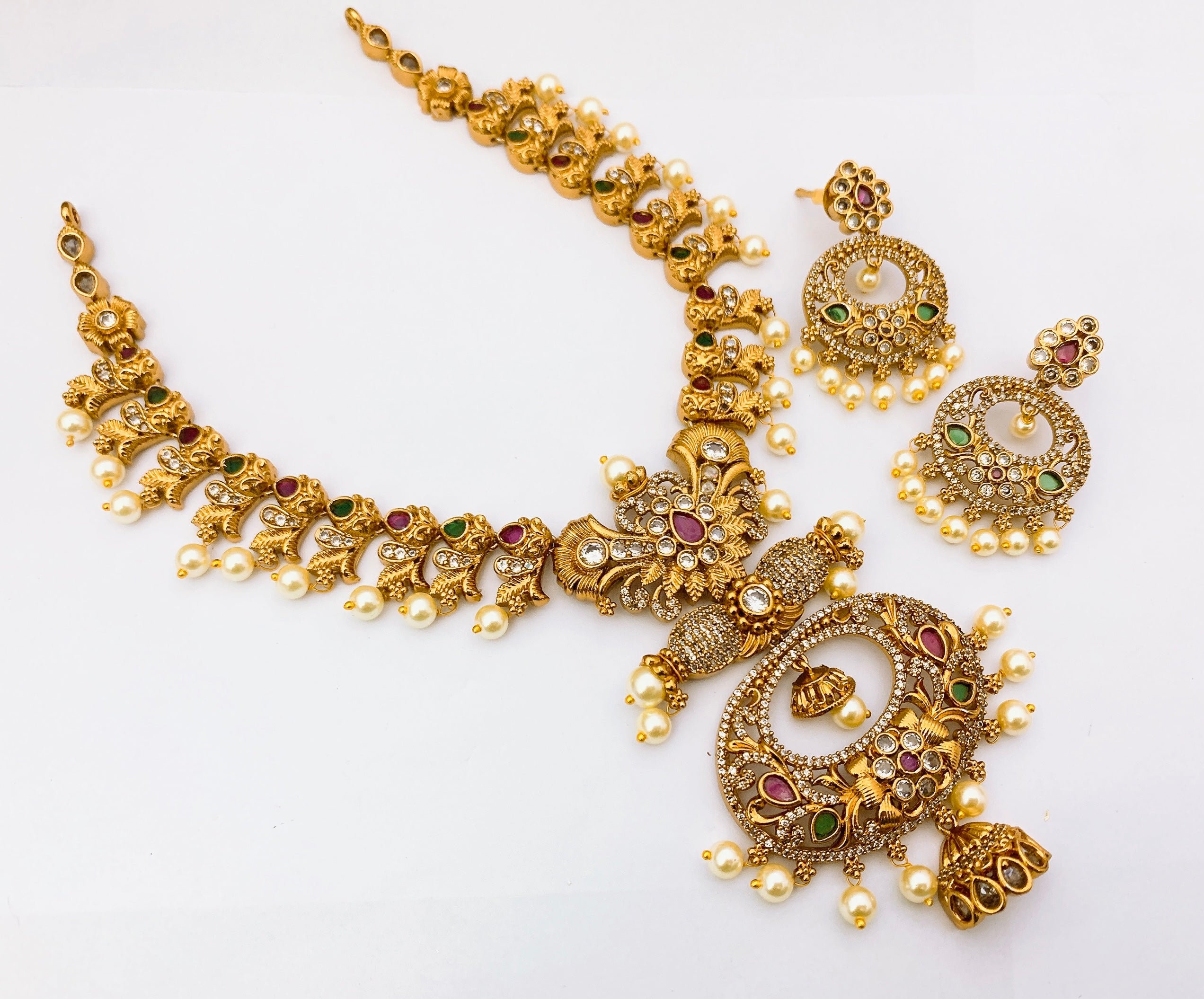 South indian necklace set in