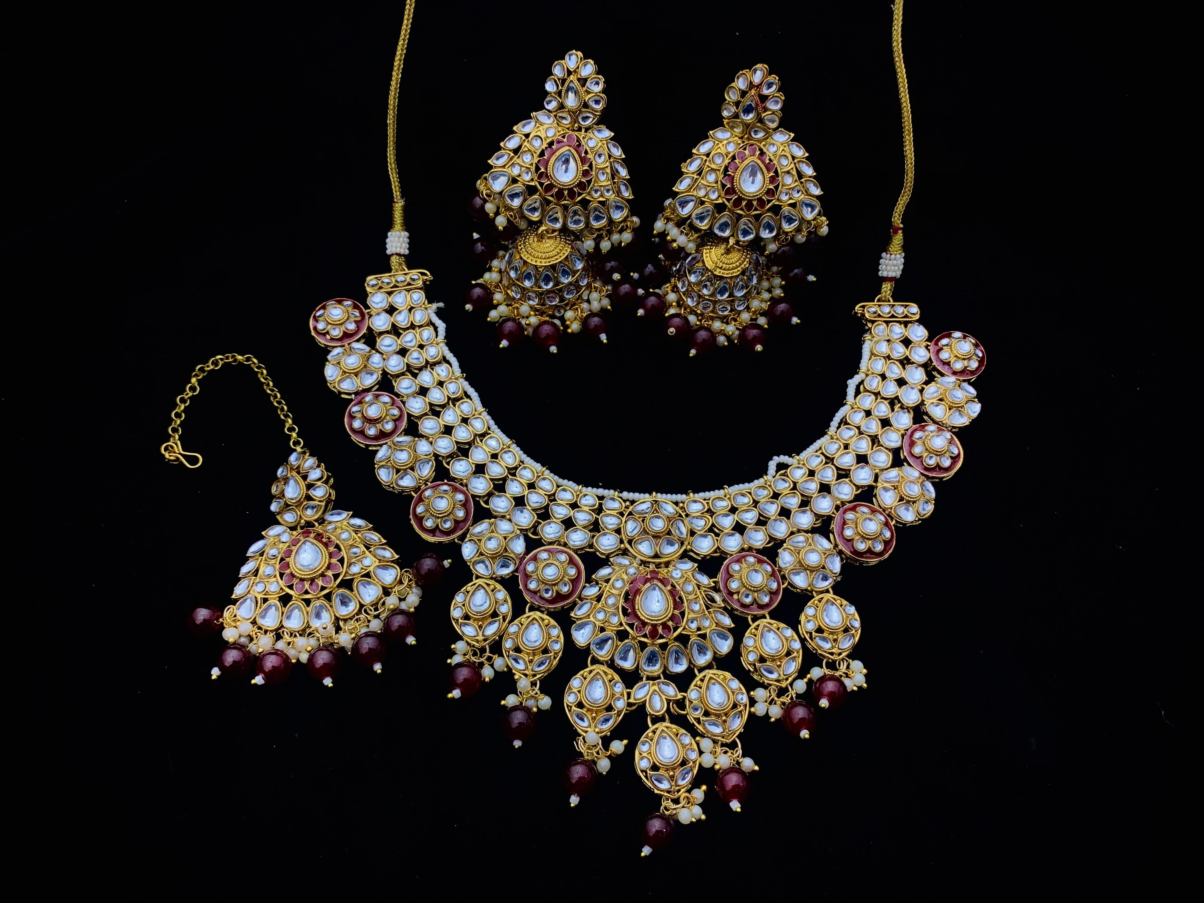 Kundan necklace set