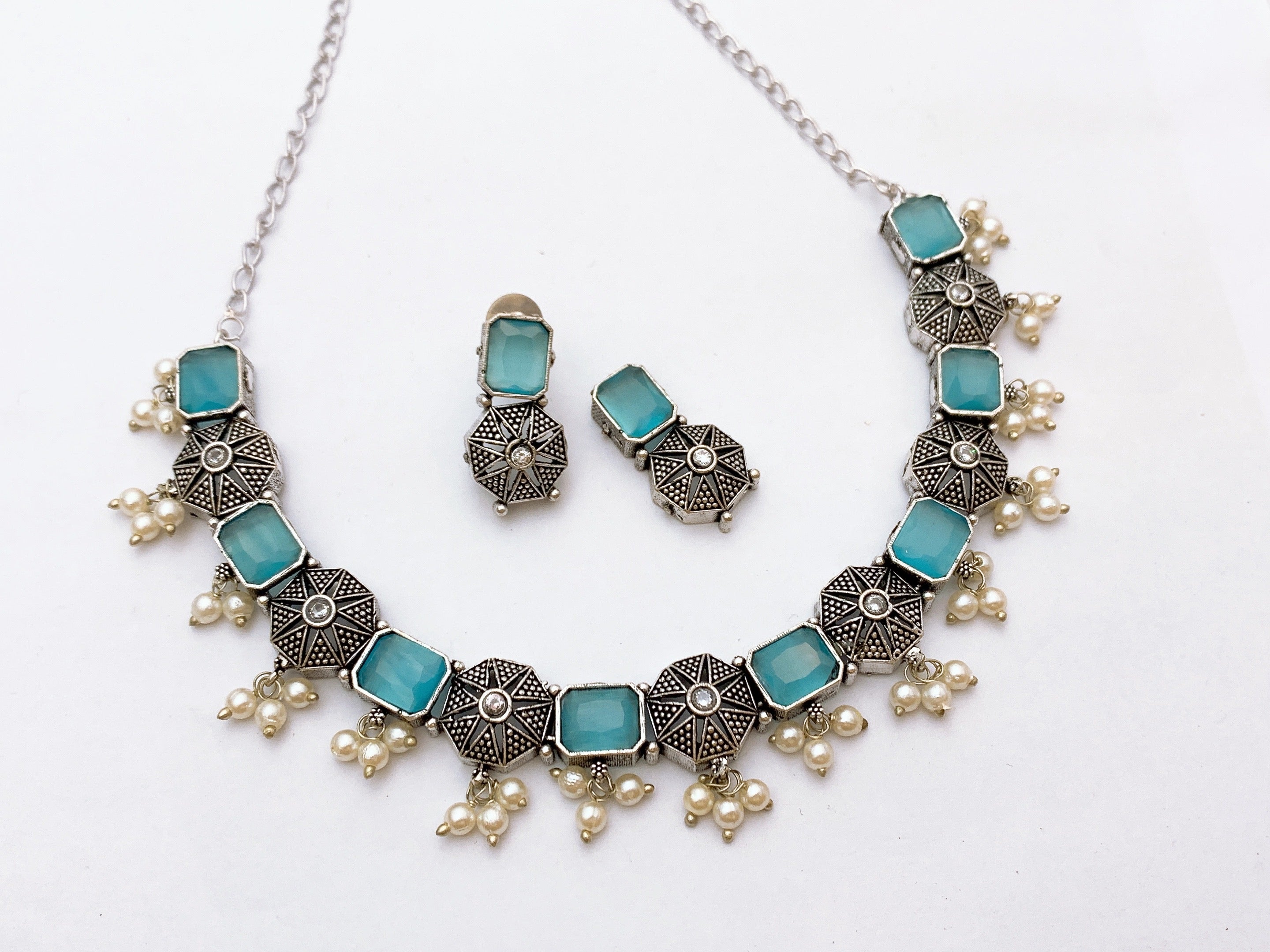 Oxidise necklace set