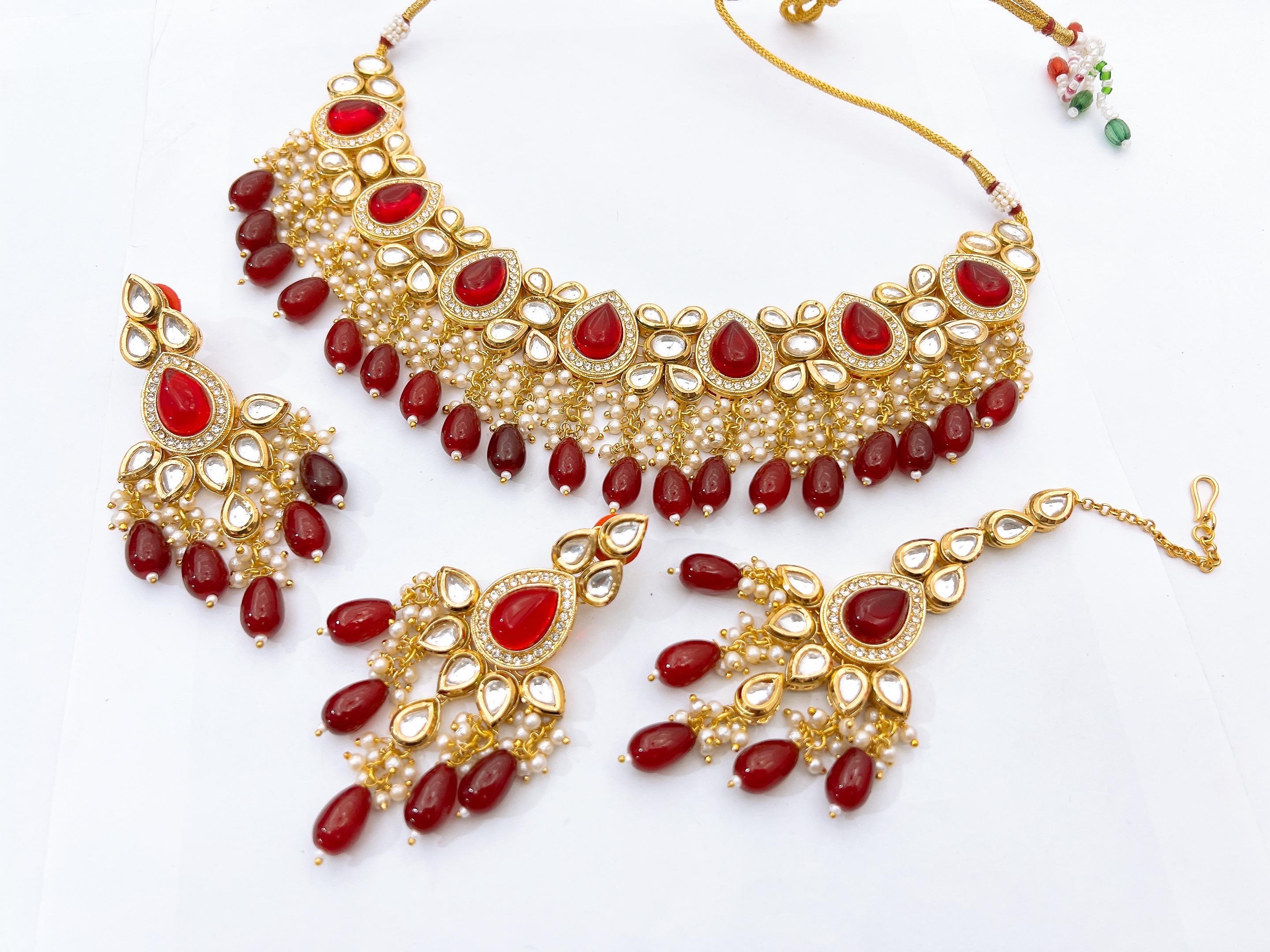 Kundan necklace set