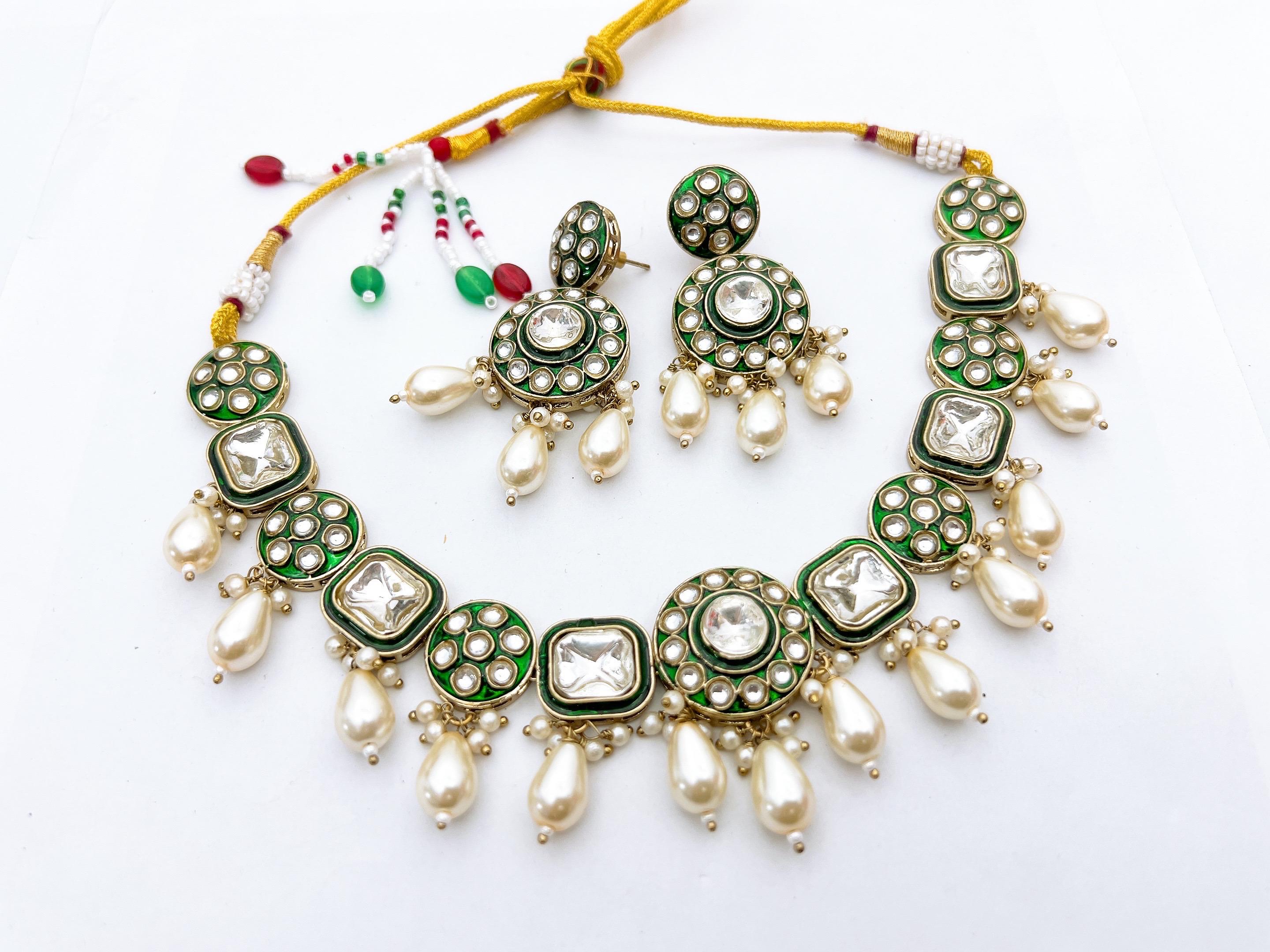 Kundan necklace set