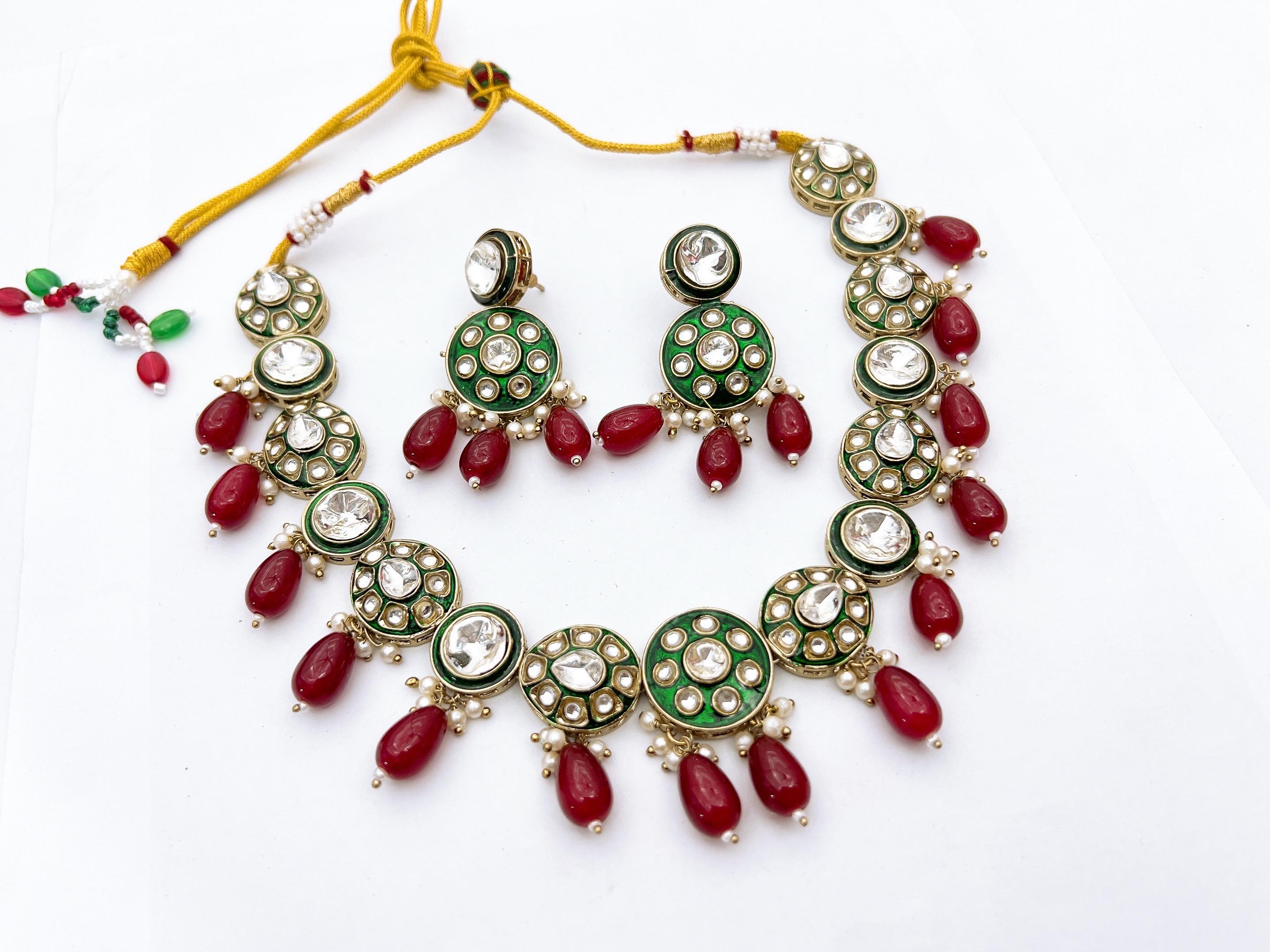 Kundan necklace set