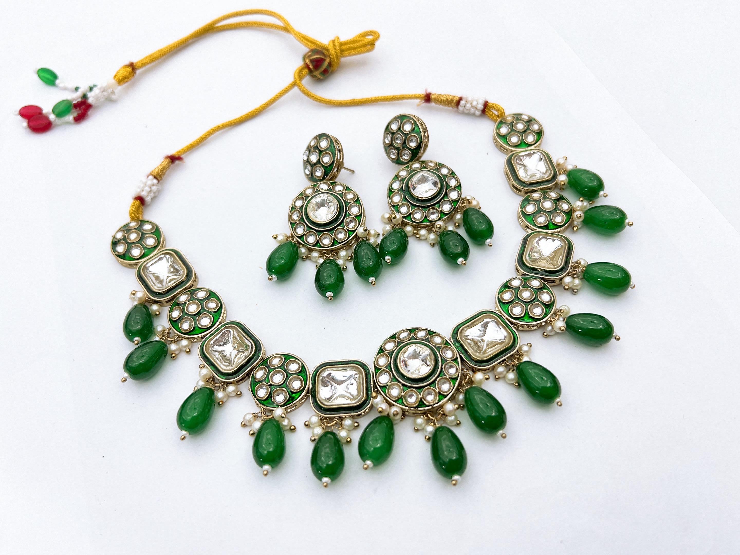 Kundan necklace set