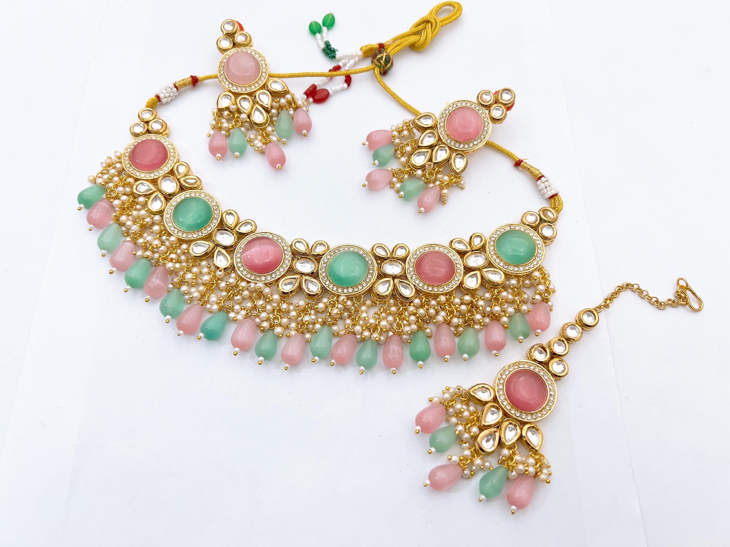 Kundan necklace set
