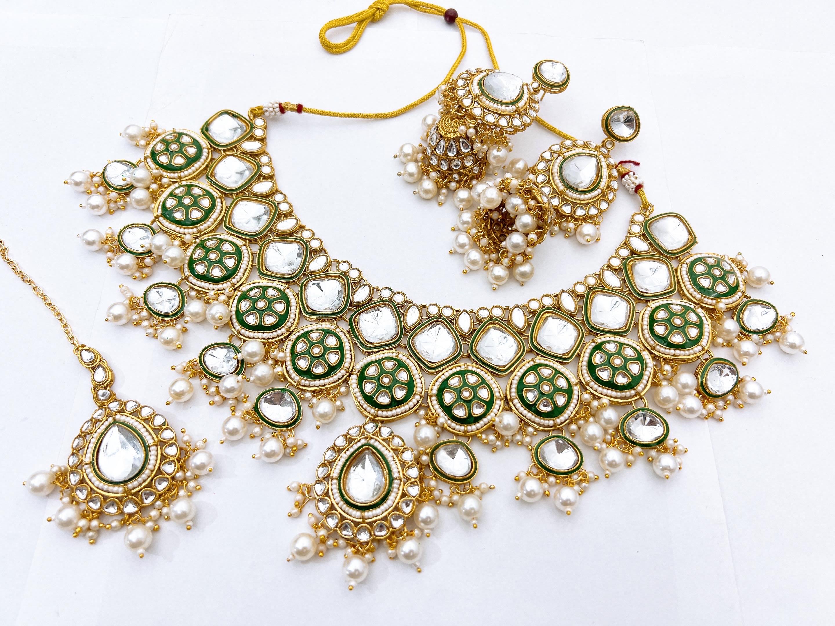 Kundan necklace set
