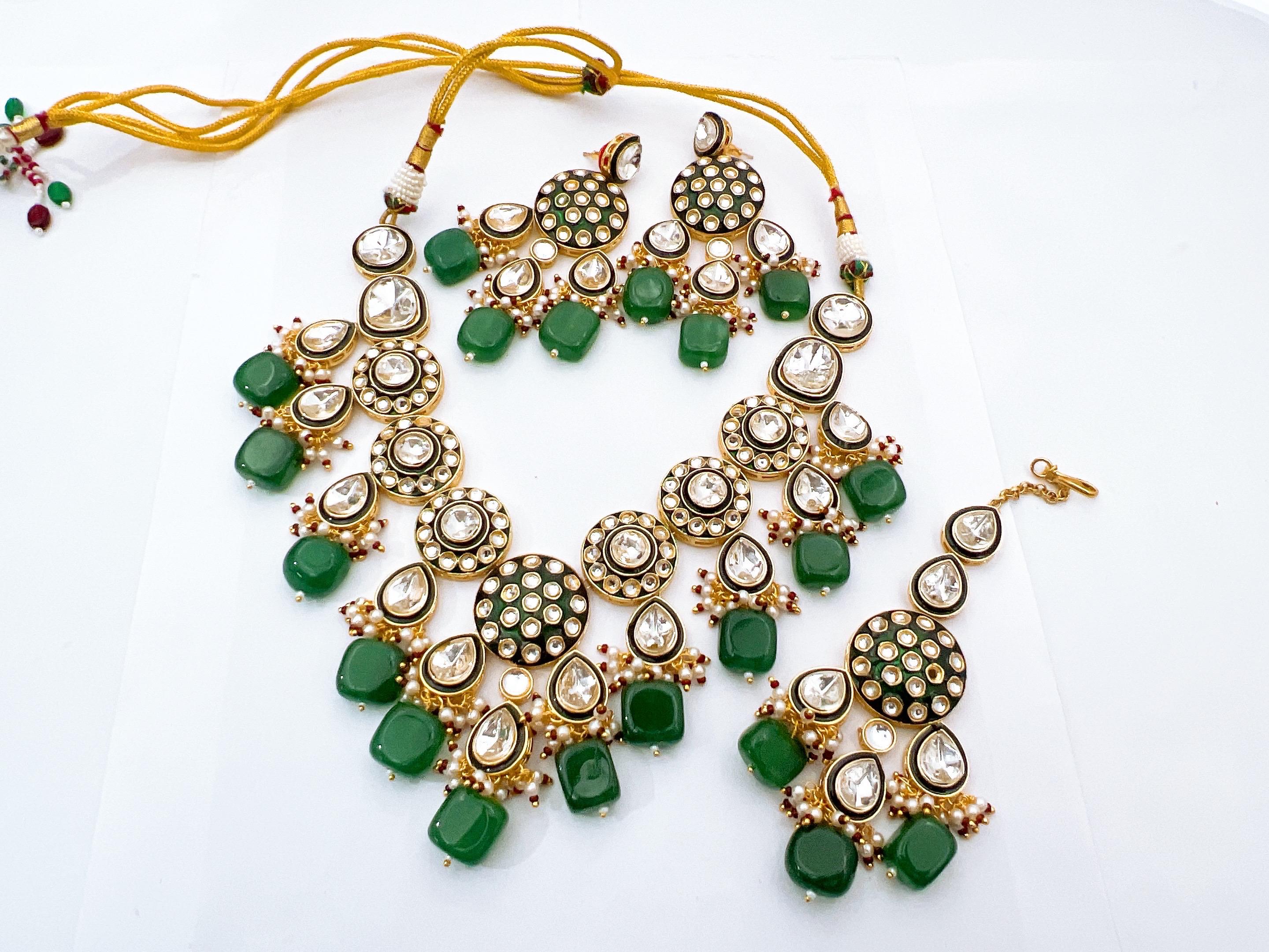 Kundan necklace set
