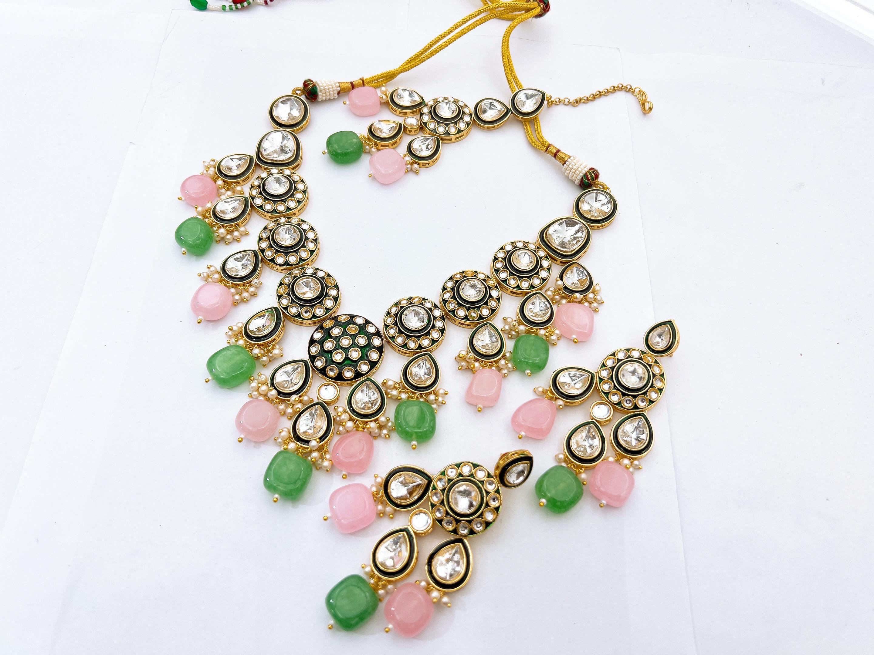 Kundan necklace set