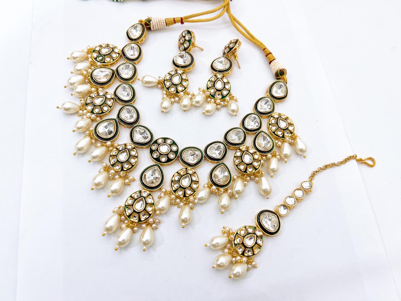Kundan necklace set