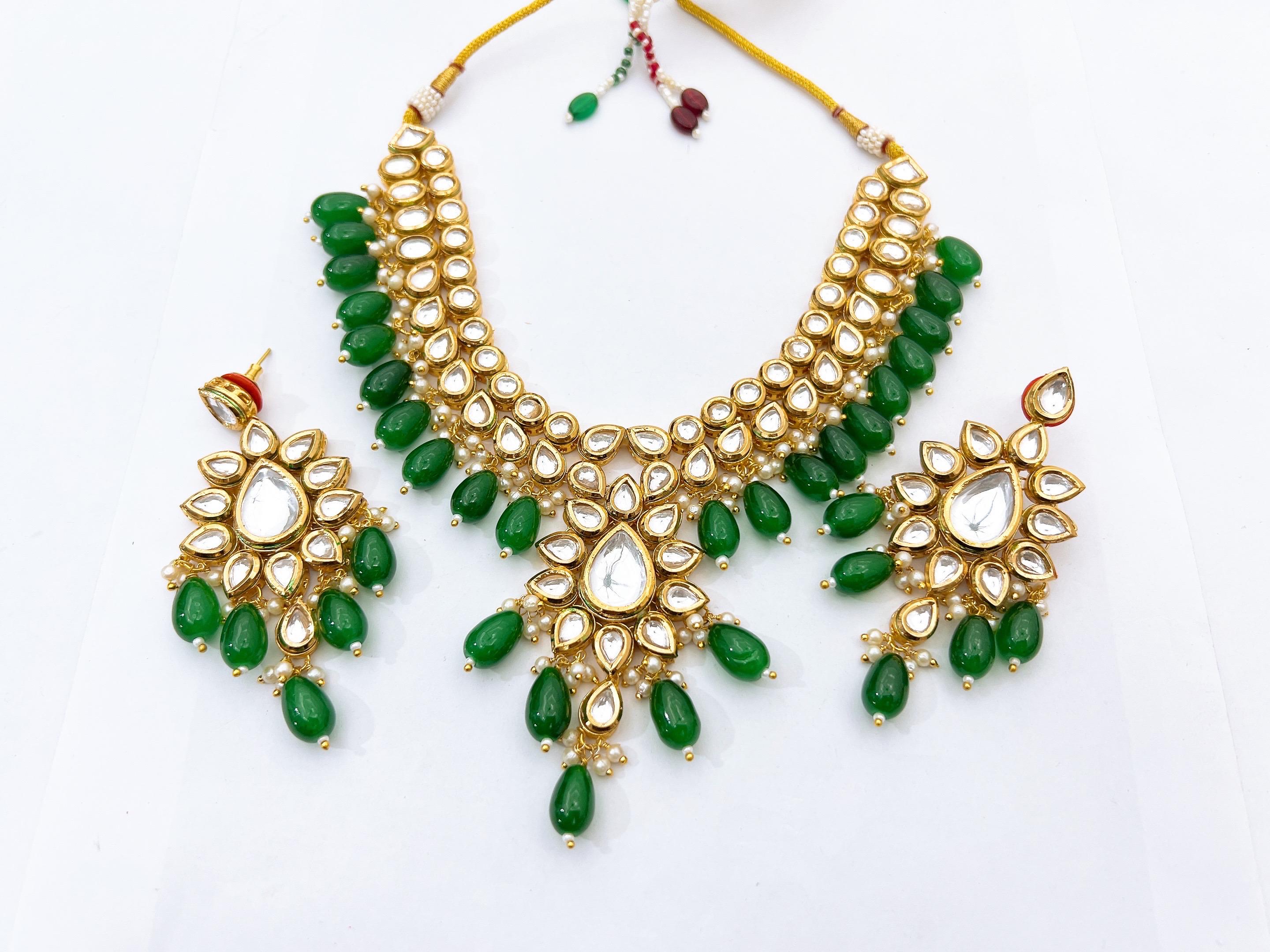 Kundan necklace set