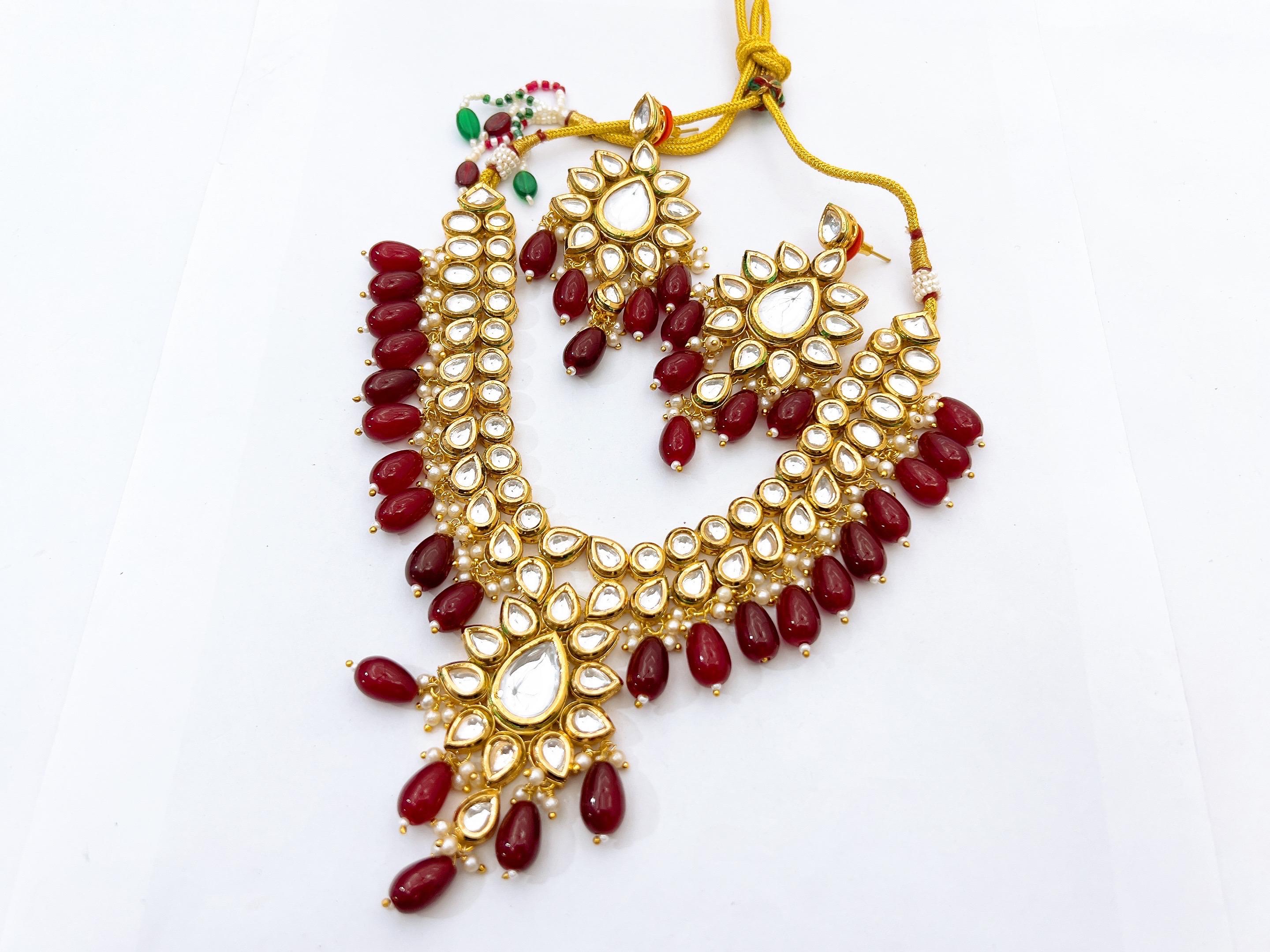 Kundan necklace set