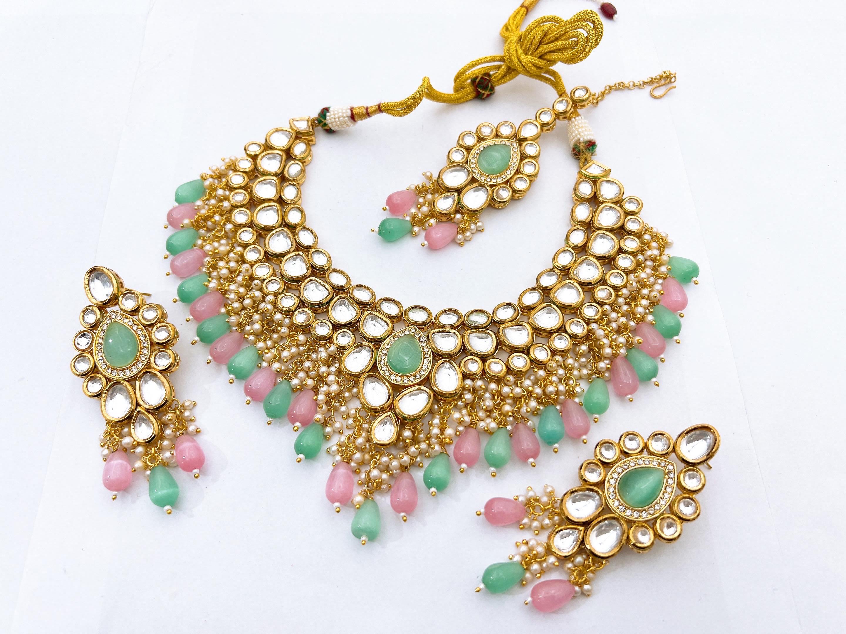 Kundan necklace set