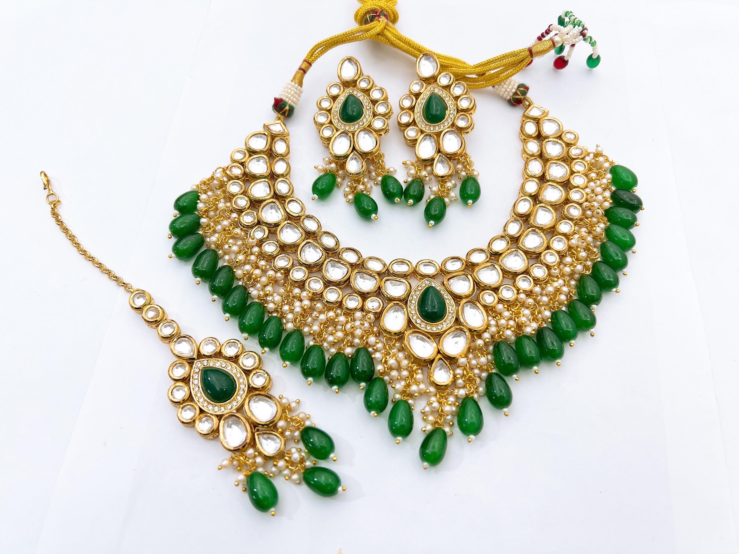 Kundan necklace set