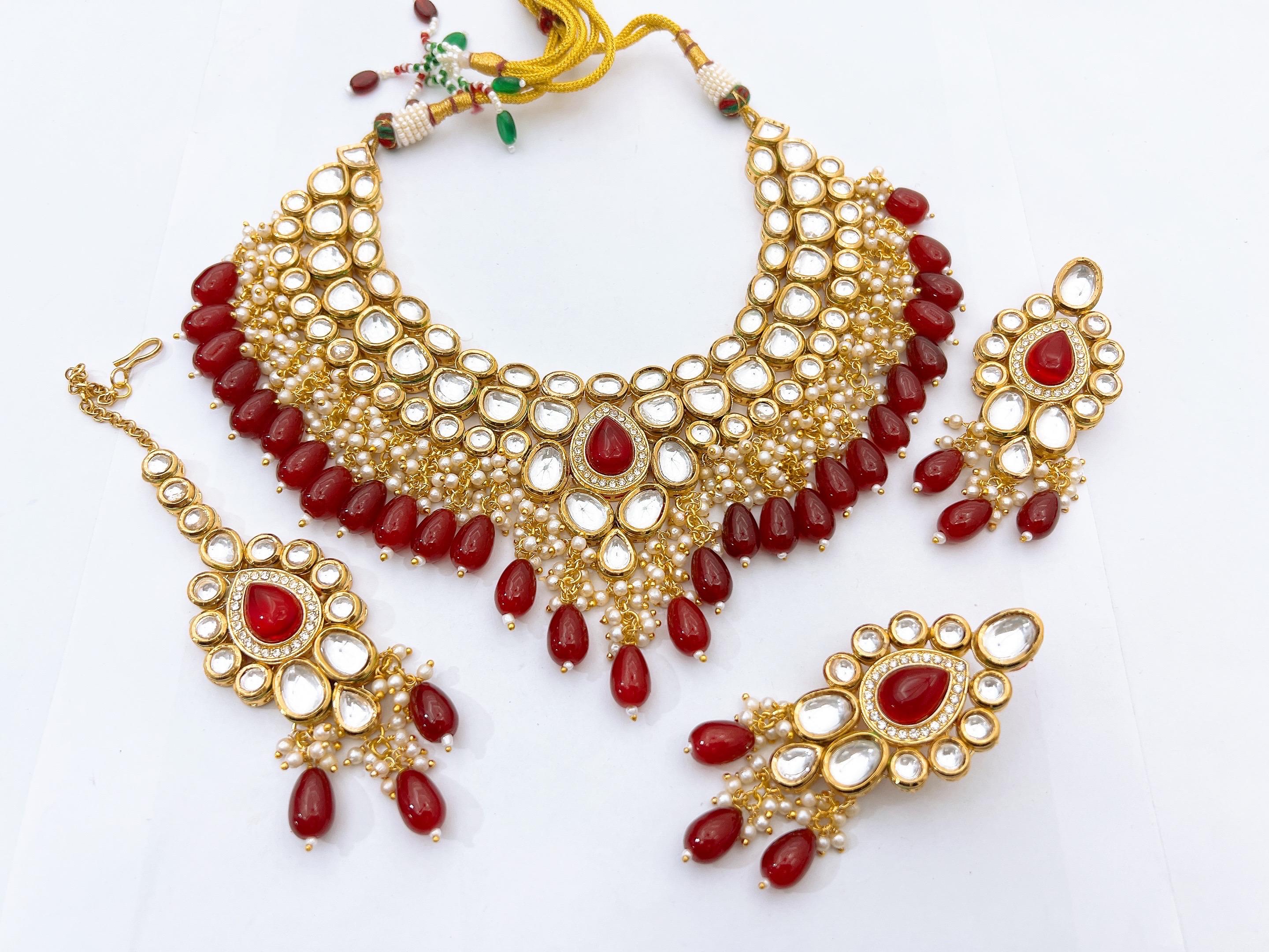Kundan necklace set
