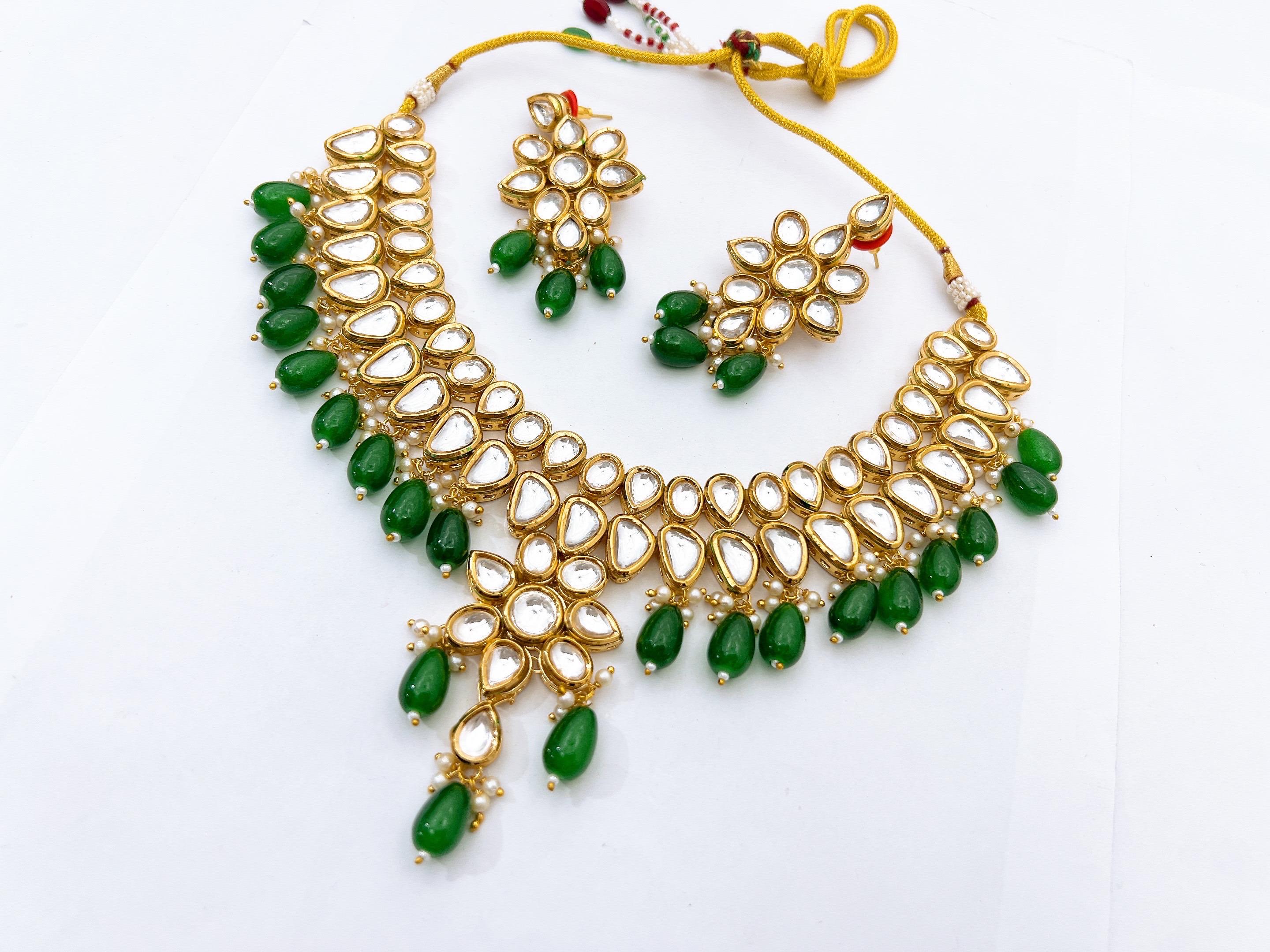 Kundan necklace set