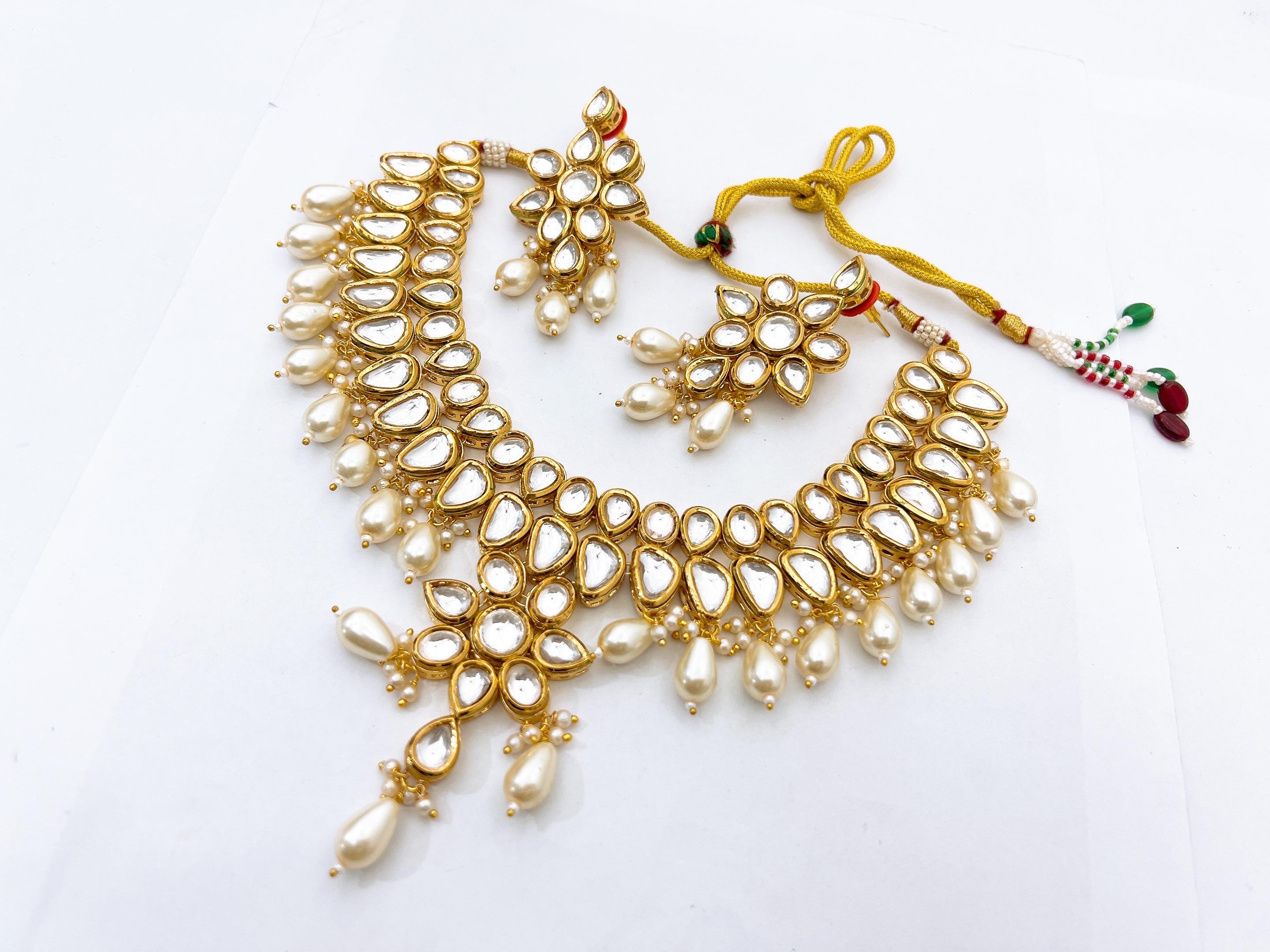 Kundan necklace set