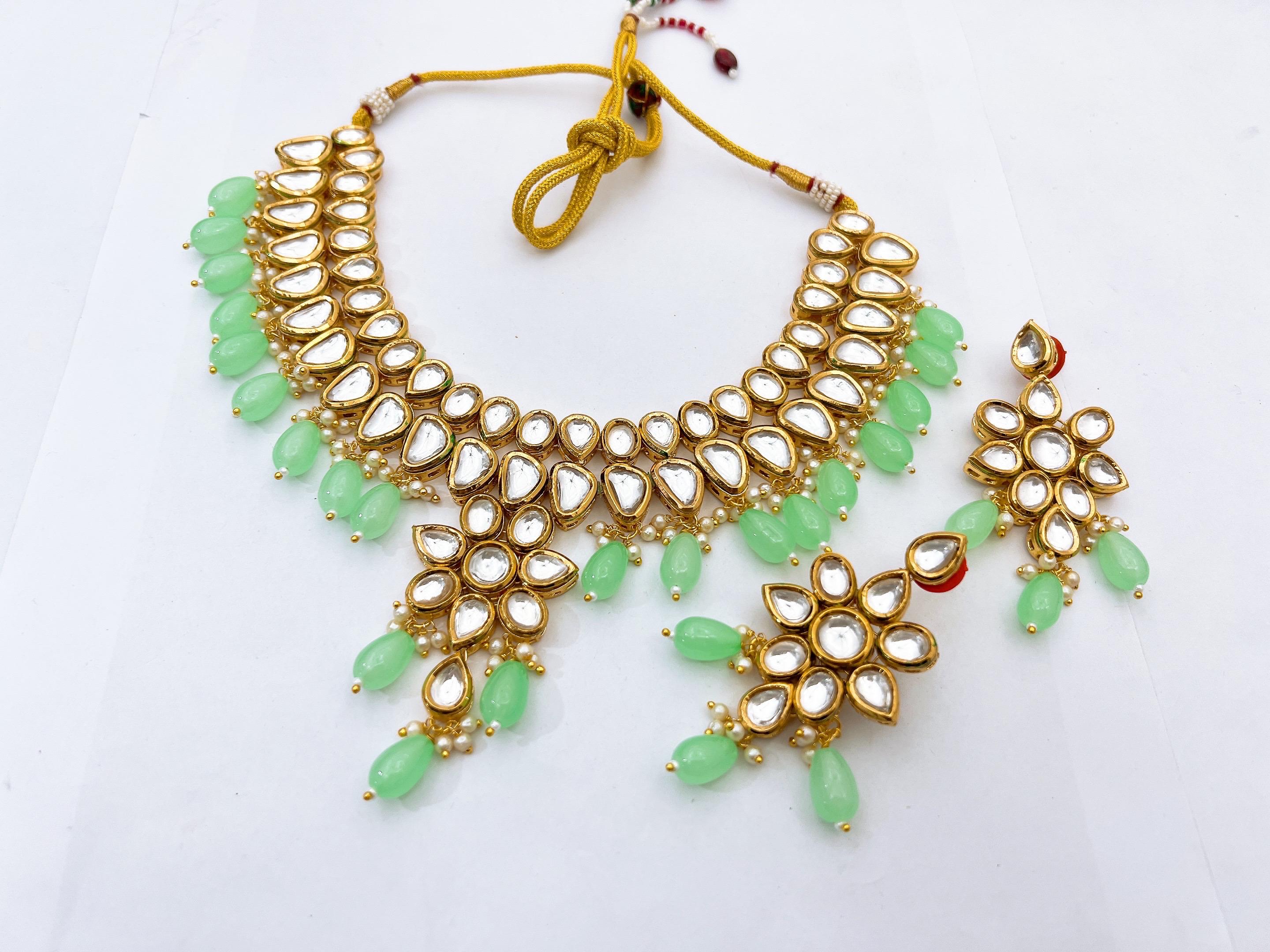 Kundan necklace set