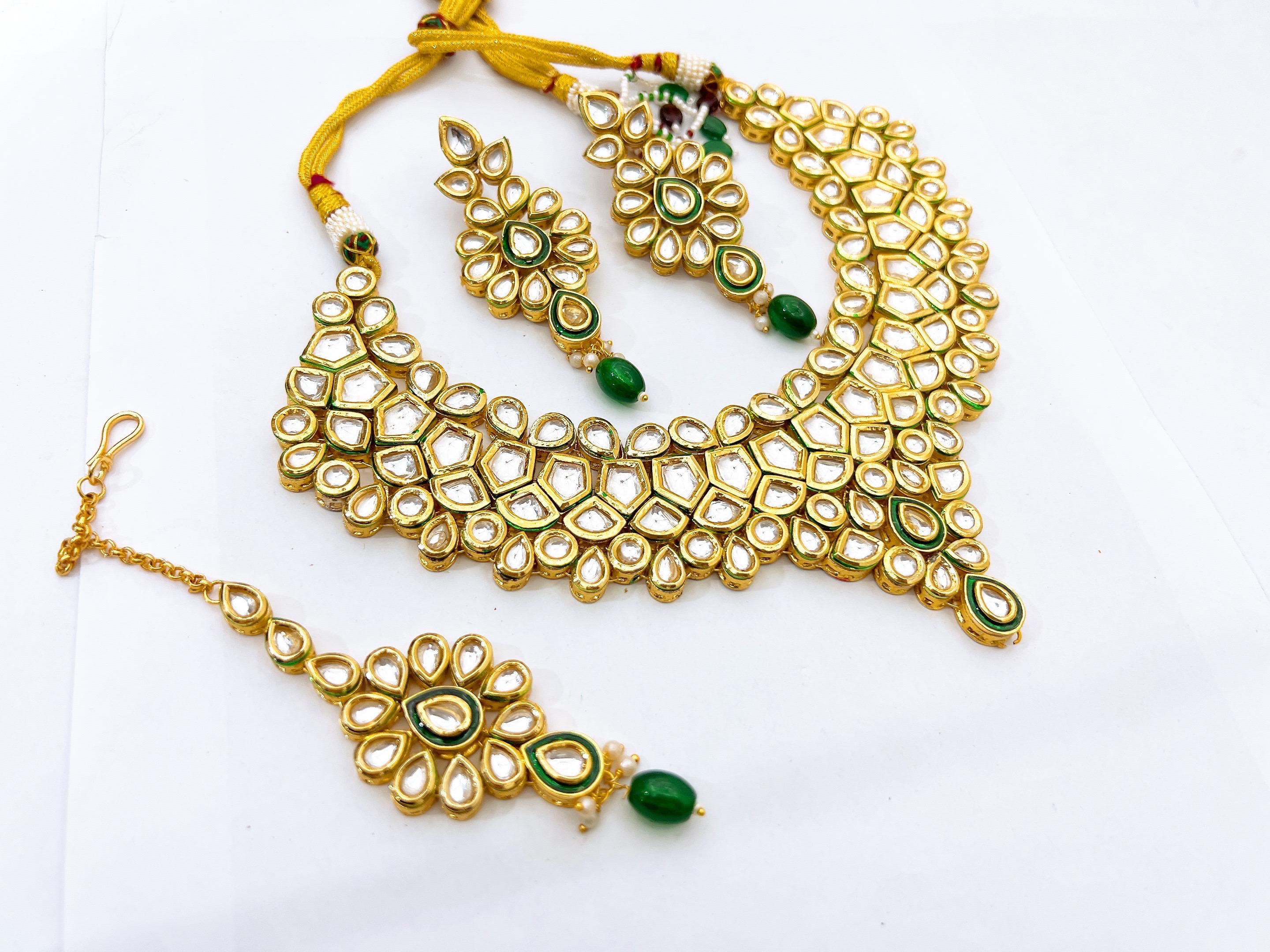 Kundan necklace set