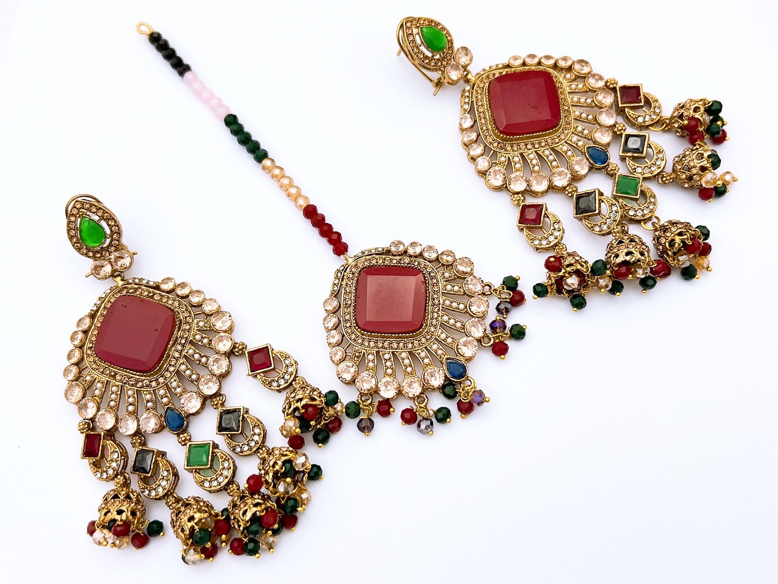 Earrings With Bindiya