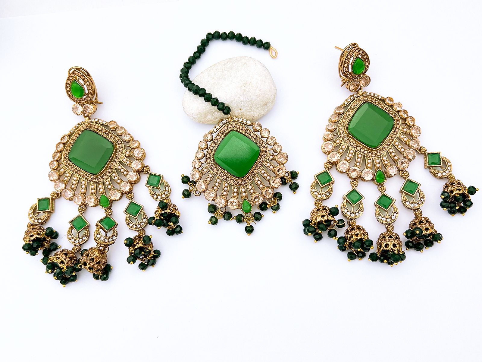 Earrings With Bindiya