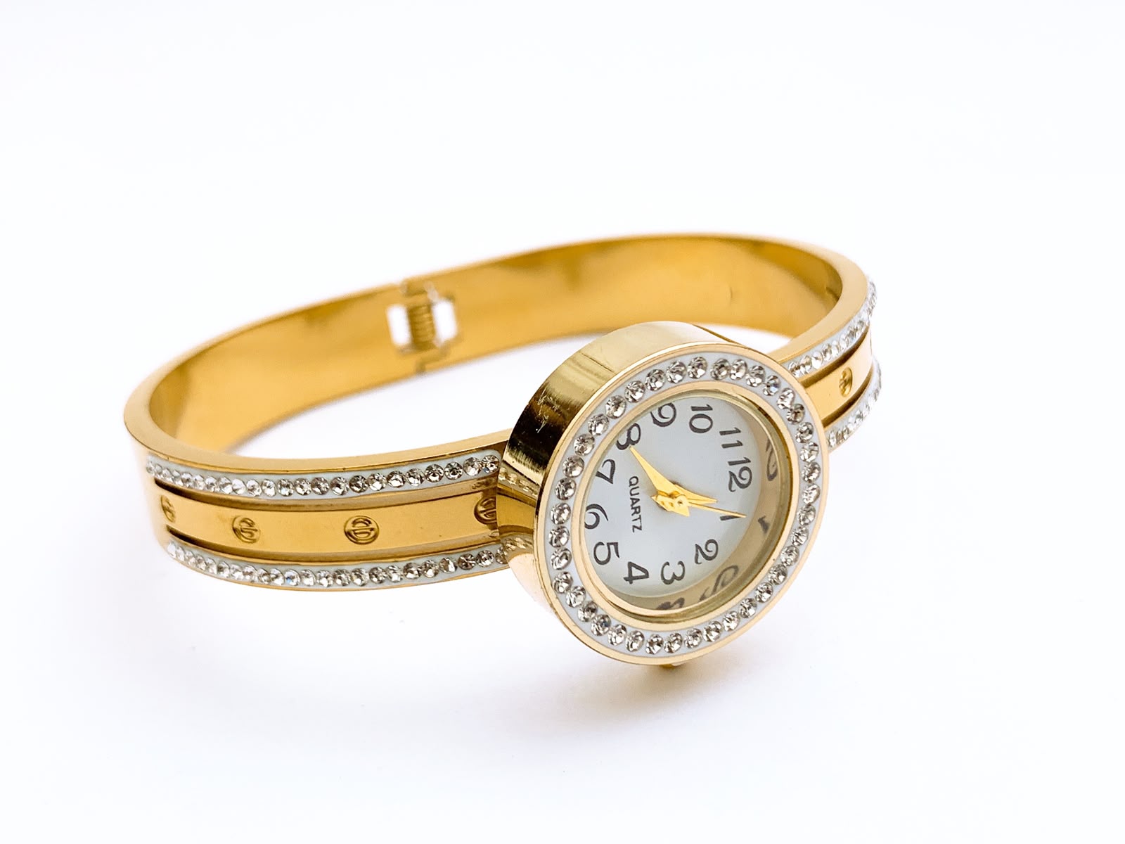 Luxury Golden Stainless Steel Bracelet Watch For Women