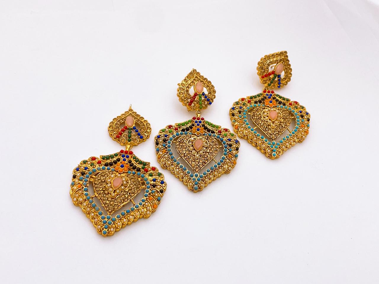 Earrings With Bindiya